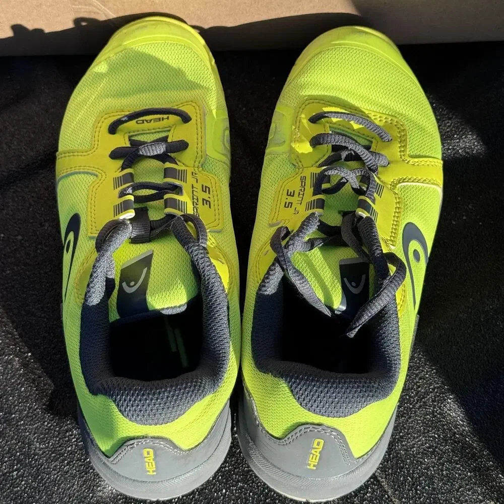 Head‎ Sprint 3.5 Junior Shoes Youth 4.5 Neon Yellow Pickleball Tennis 275102